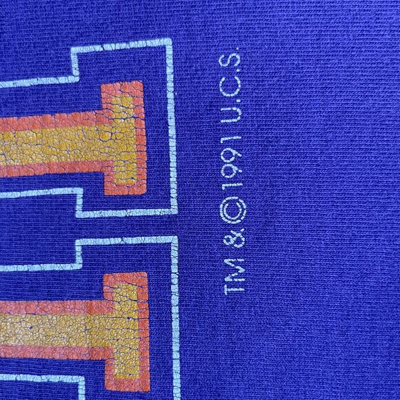 Vintage 90s TV Sitcom Coach Purple T-Shirt Size XL - Picture 5 of 6